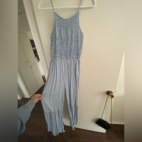 Baby blue linen jumper. Worn once - Picture 1 of 3